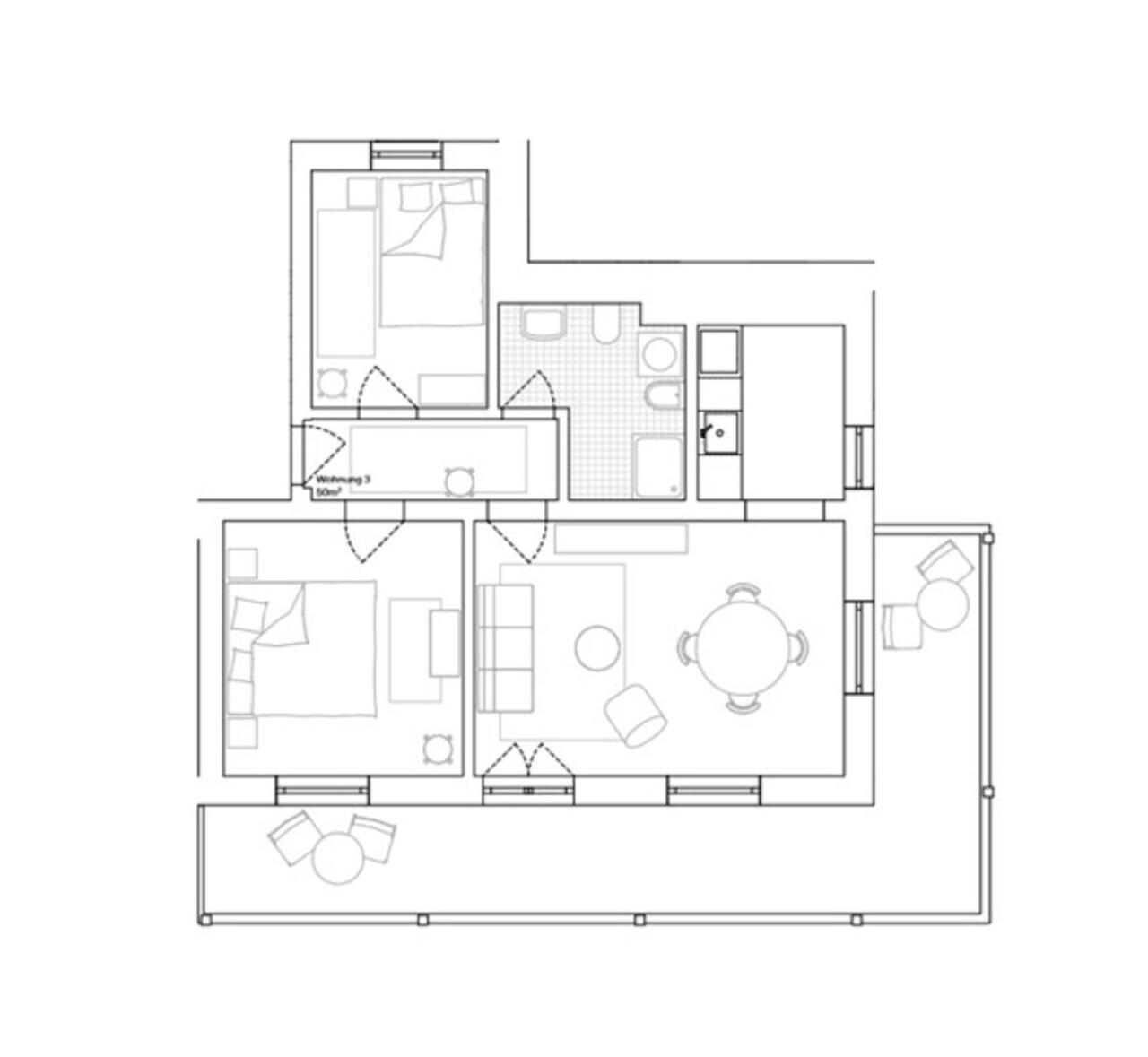Miraodle Apartments Фунес Экстерьер фото